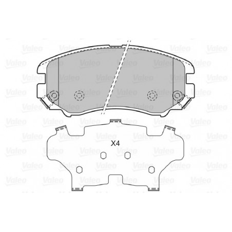 Jeu de quatre plaquettes de...