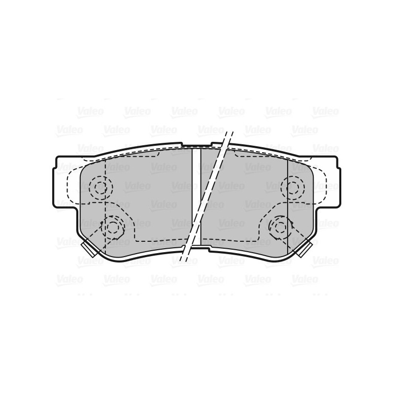 Jeu de quatre plaquettes de frein à disque VALEO