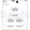 Jeu de quatre plaquettes de frein à disque DELPHI