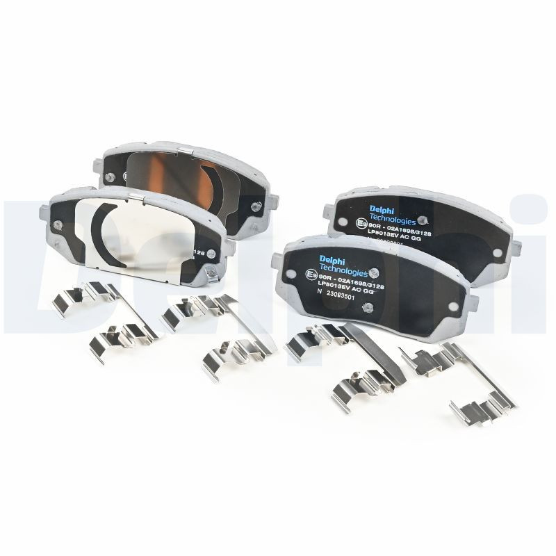 Jeu de quatre plaquettes de frein à disque DELPHI