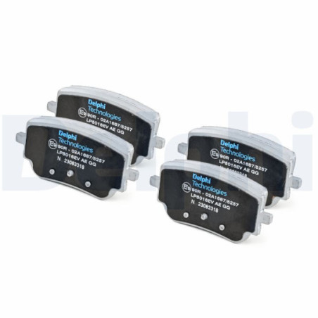 Jeu de quatre plaquettes de frein à disque DELPHI