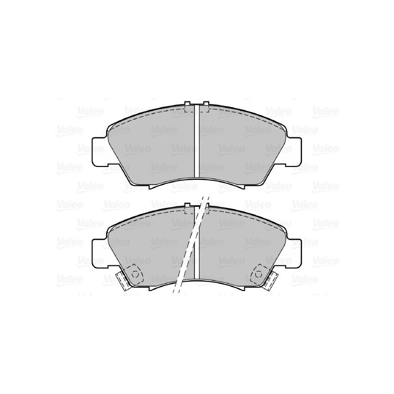 Jeu de quatre plaquettes de frein à disque VALEO