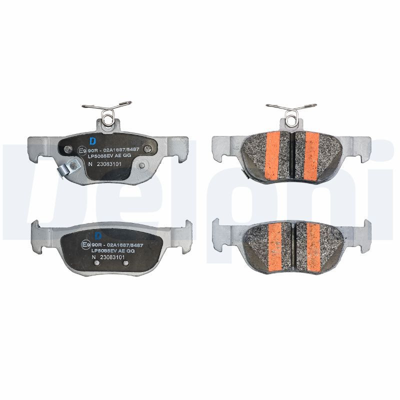 Jeu de quatre plaquettes de frein à disque DELPHI