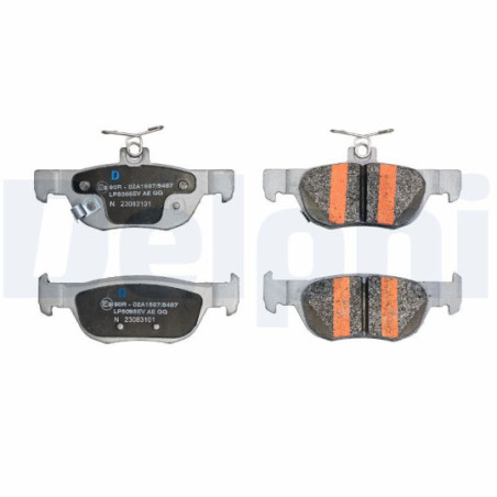 Jeu de quatre plaquettes de frein à disque DELPHI