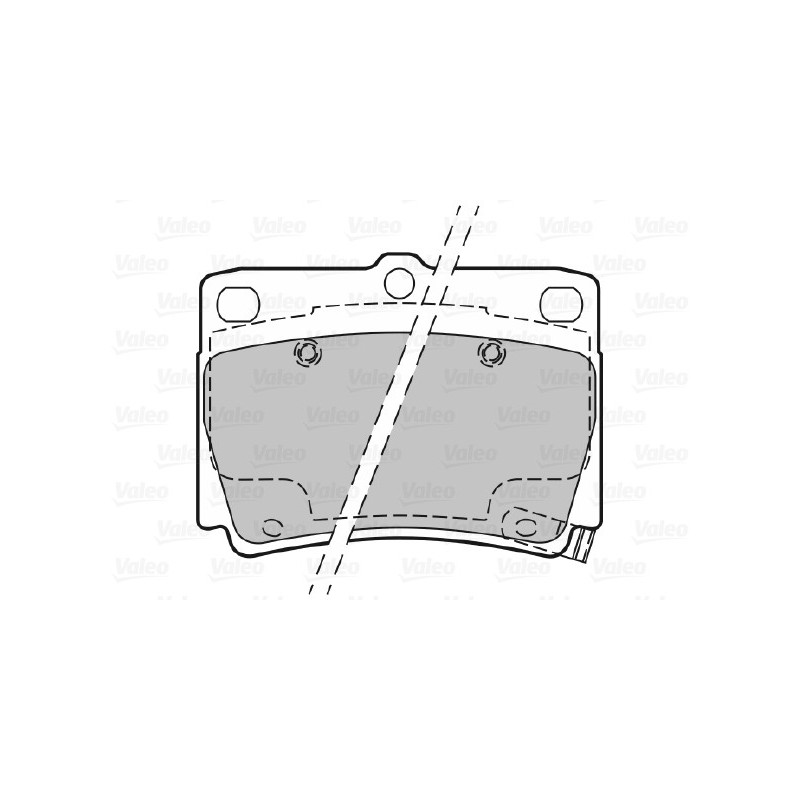 Jeu de quatre plaquettes de frein à disque VALEO