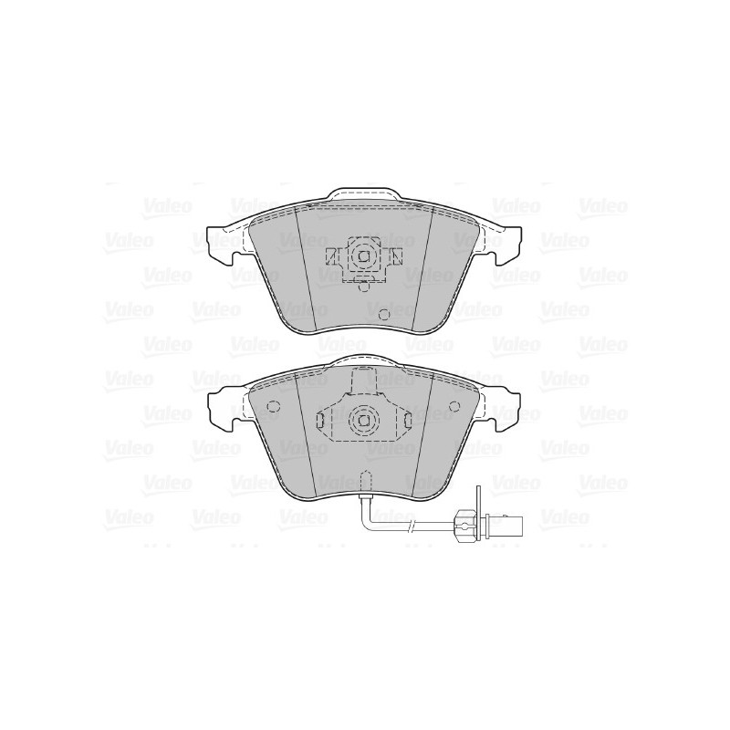 Jeu de quatre plaquettes de frein à disque VALEO