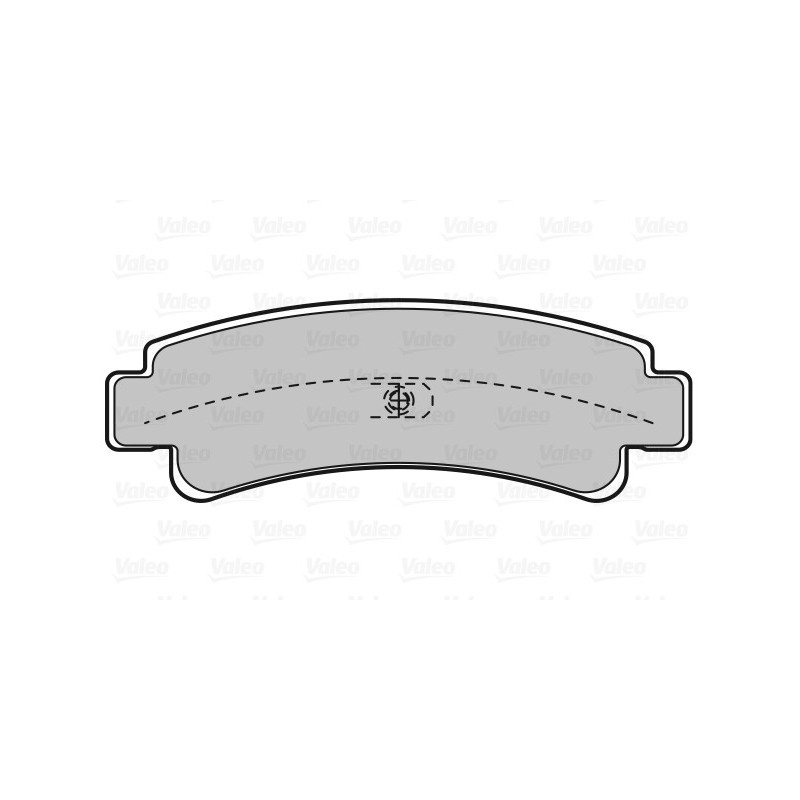 Jeu de quatre plaquettes de frein à disque VALEO
