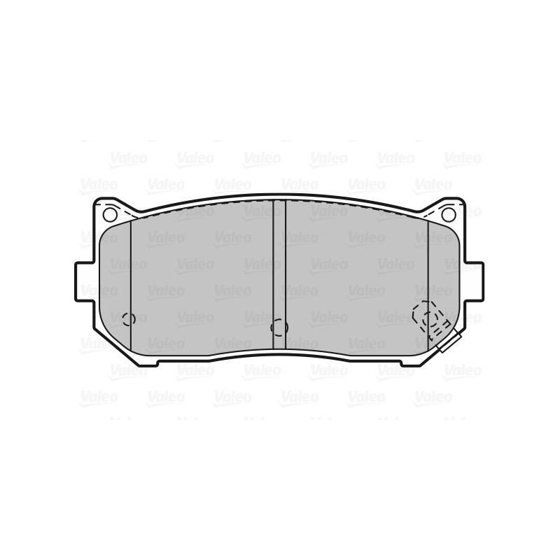 Jeu de quatre plaquettes de frein à disque VALEO