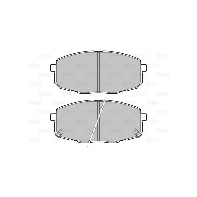 Jeu de quatre plaquettes de frein à disque VALEO