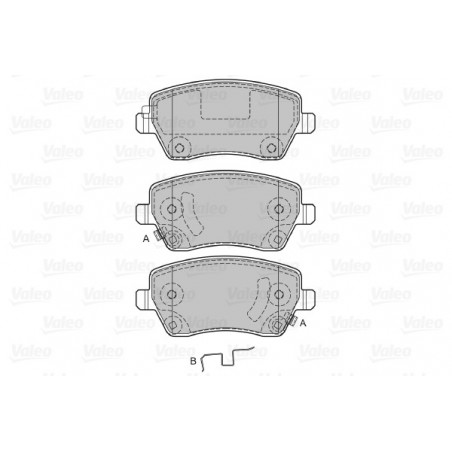 Jeu de quatre plaquettes de...