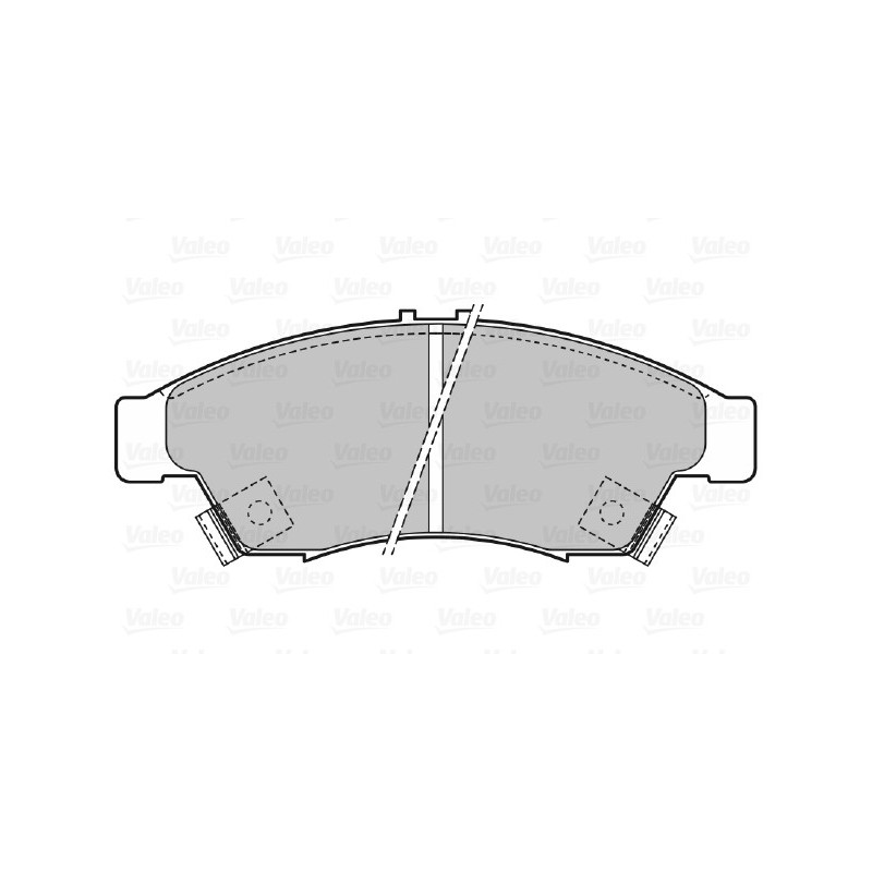 Jeu de quatre plaquettes de frein à disque VALEO