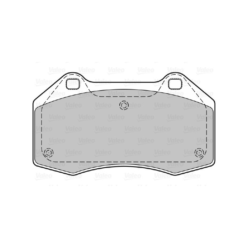 Jeu de quatre plaquettes de frein à disque VALEO