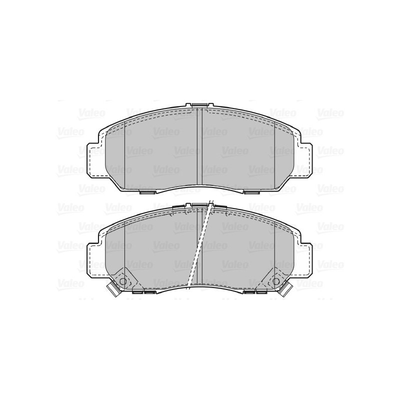 Jeu de quatre plaquettes de frein à disque VALEO