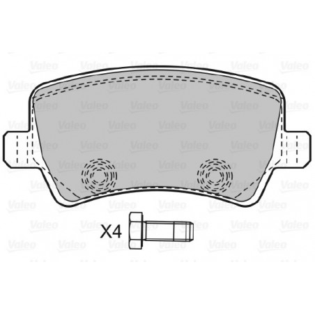 Jeu de quatre plaquettes de...