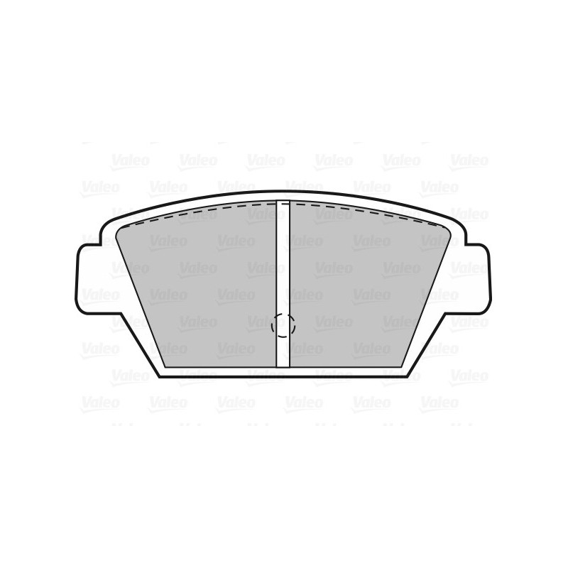 Jeu de quatre plaquettes de frein à disque VALEO