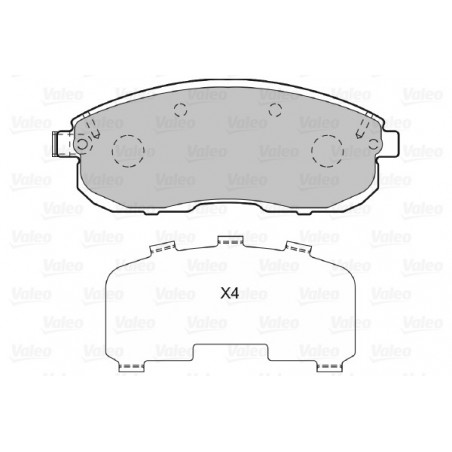 Jeu de quatre plaquettes de...