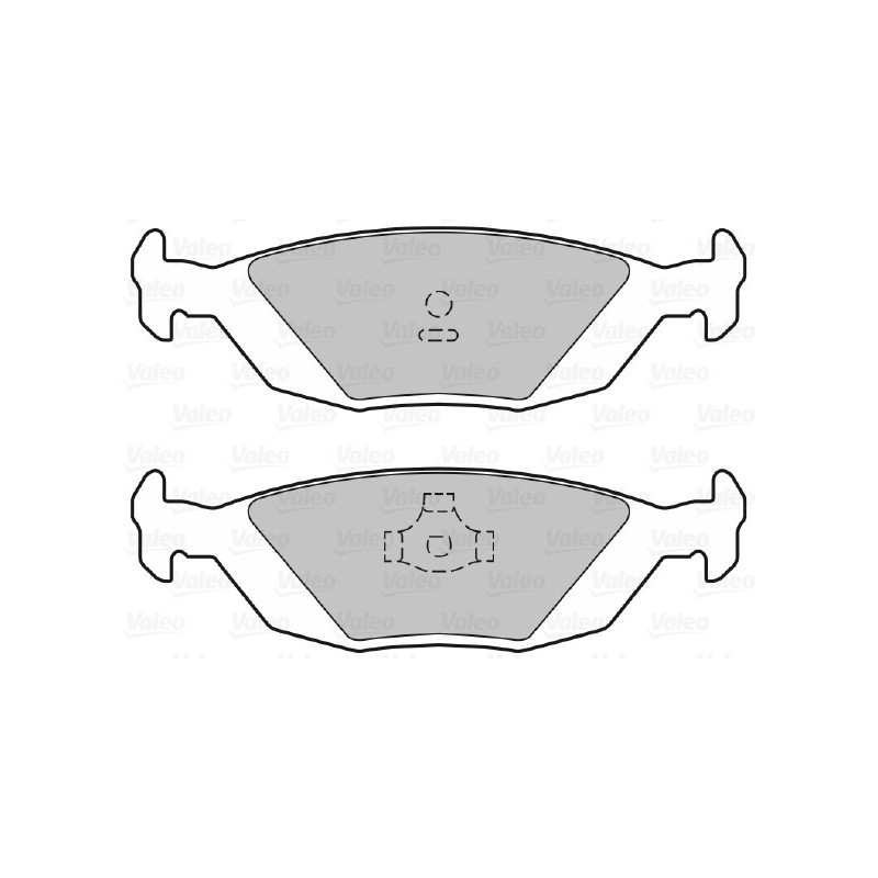 Jeu de quatre plaquettes de frein à disque VALEO