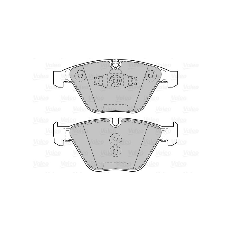 Jeu de quatre plaquettes de frein à disque VALEO