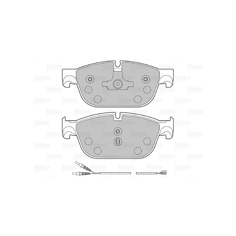 Jeu de quatre plaquettes de frein à disque VALEO