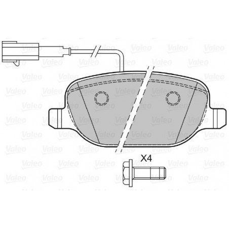 Jeu de quatre plaquettes de...