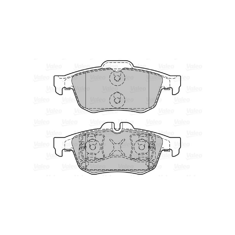 Jeu de quatre plaquettes de frein à disque VALEO