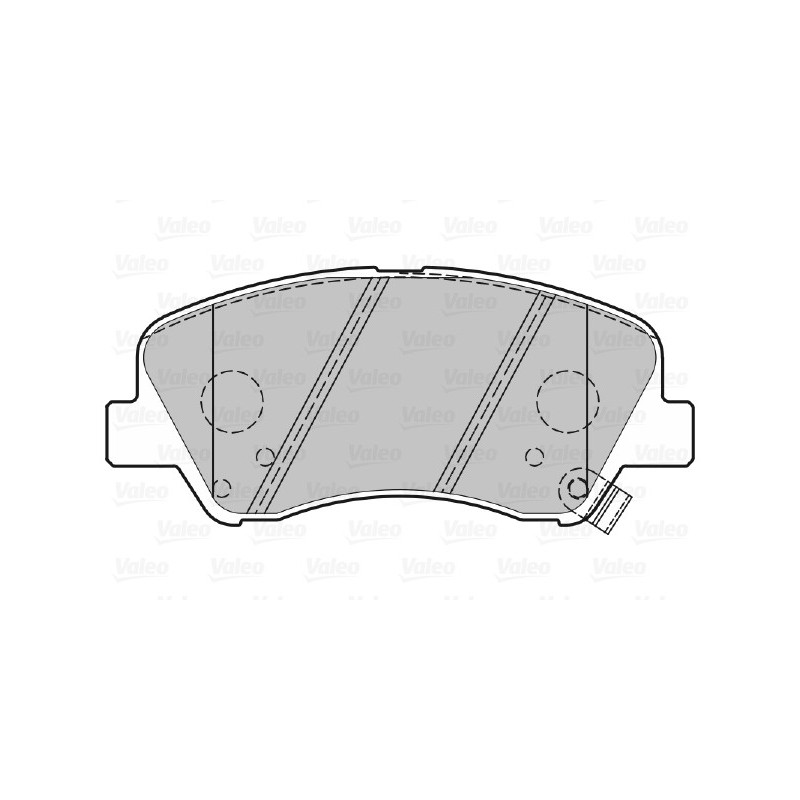 Jeu de quatre plaquettes de frein à disque VALEO