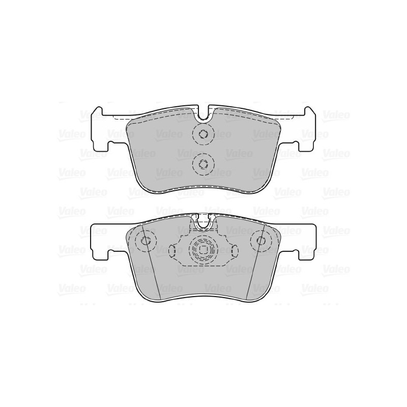 Jeu de quatre plaquettes de frein à disque VALEO