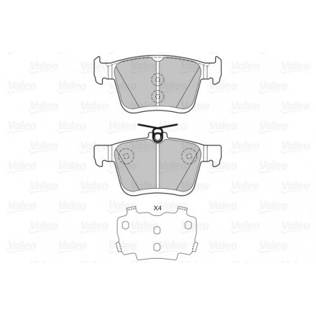 Jeu de quatre plaquettes de...