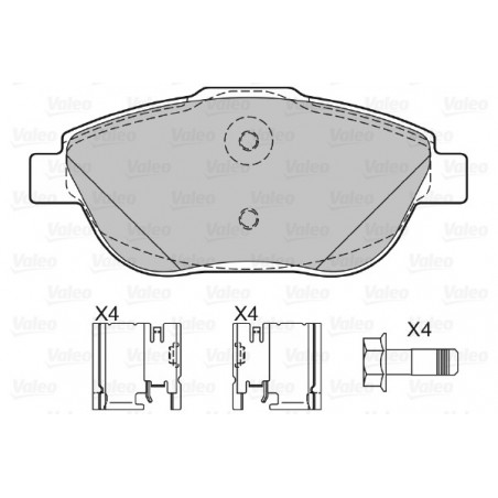 Jeu de quatre plaquettes de...