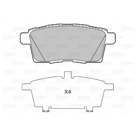 Jeu de quatre plaquettes de...