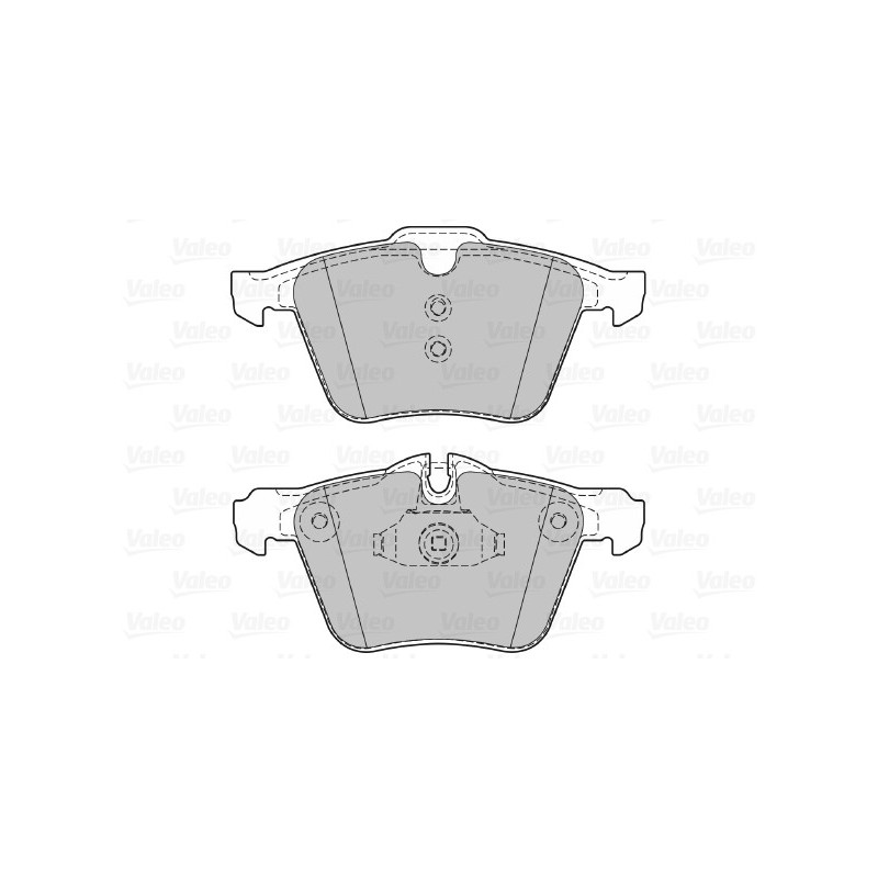 Jeu de quatre plaquettes de frein à disque VALEO