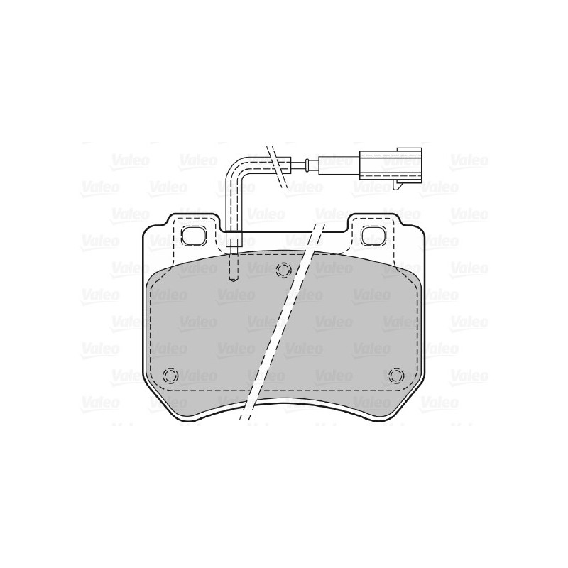 Jeu de quatre plaquettes de frein à disque VALEO