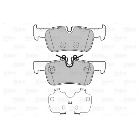 Jeu de quatre plaquettes de...