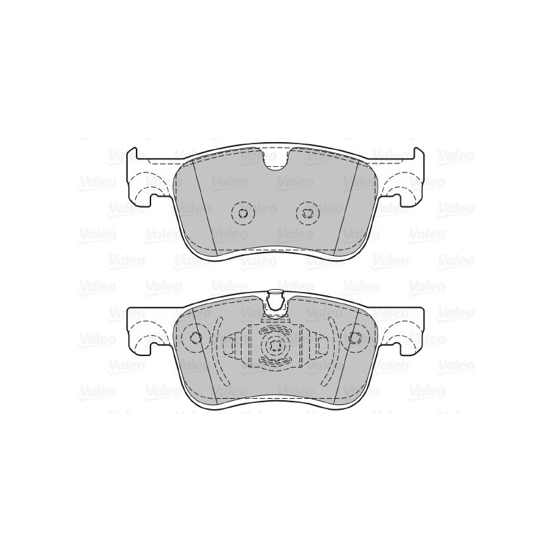 Jeu de quatre plaquettes de frein à disque VALEO