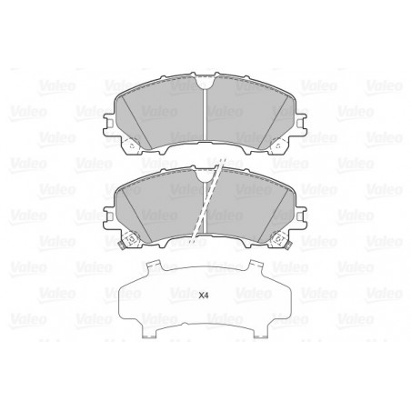 Jeu de quatre plaquettes de...