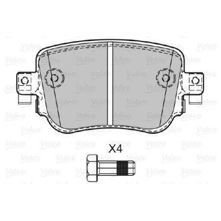 Jeu de quatre plaquettes de...