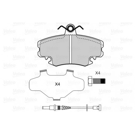 Jeu de quatre plaquettes de...