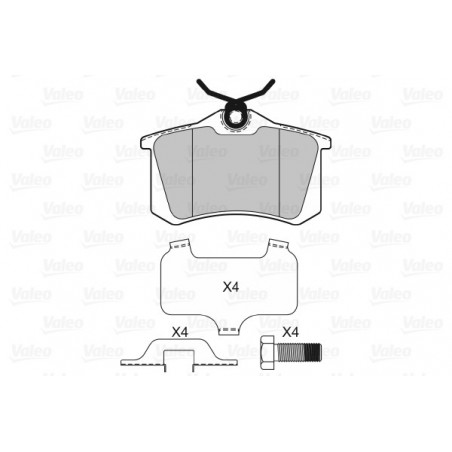 Jeu de quatre plaquettes de...