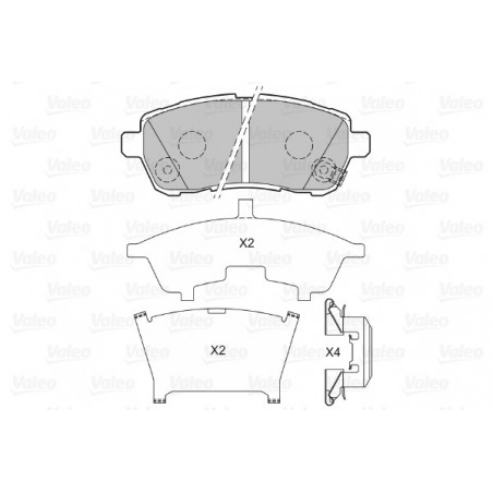 Jeu de quatre plaquettes de...