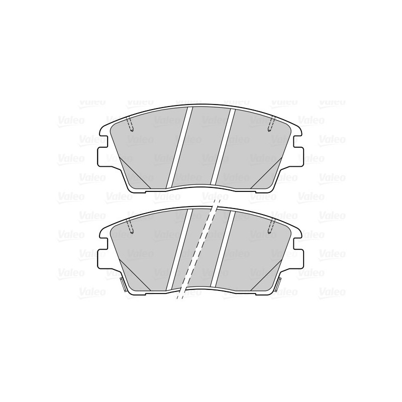 Jeu de quatre plaquettes de frein à disque VALEO