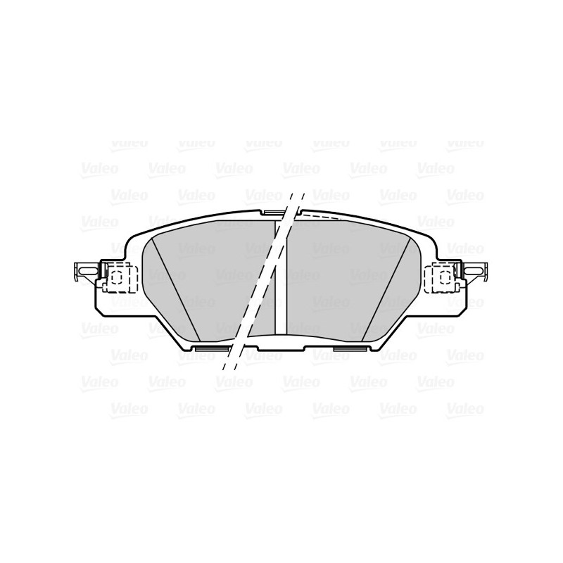Jeu de quatre plaquettes de frein à disque VALEO