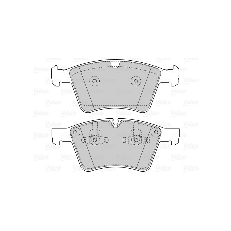 Jeu de quatre plaquettes de frein à disque VALEO