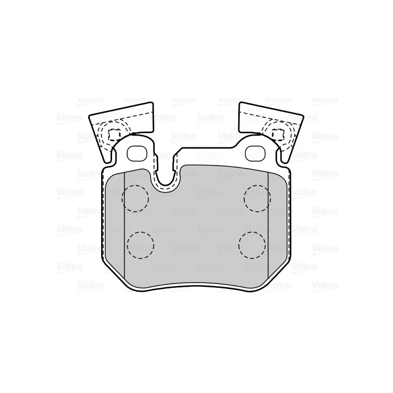 Jeu de quatre plaquettes de frein à disque VALEO