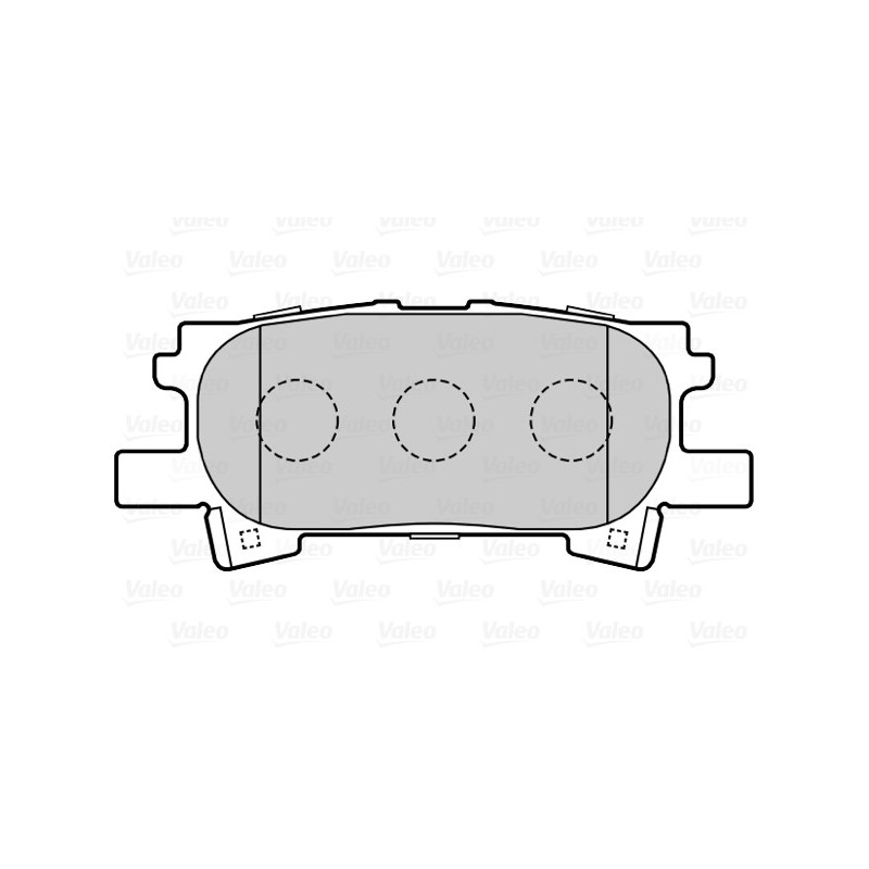 Jeu de quatre plaquettes de frein à disque VALEO