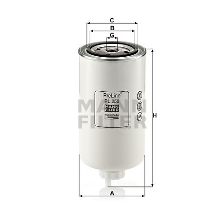 Filtre à carburant MANN-FILTER