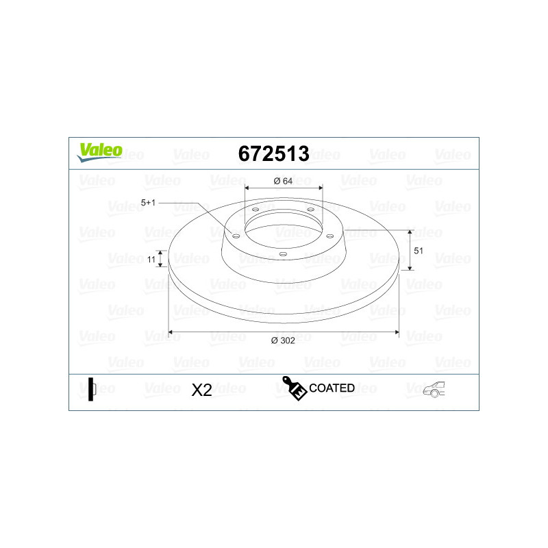 Disque de frein à l'unité VALEO