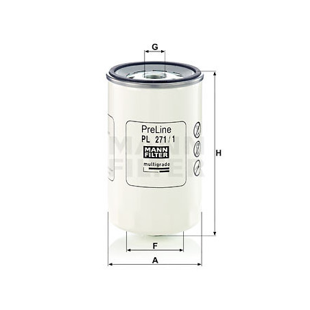 Filtre à carburant MANN-FILTER