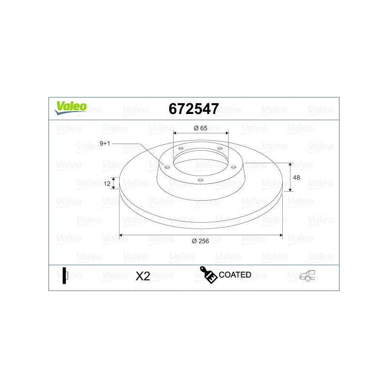 Disque de frein à l'unité VALEO