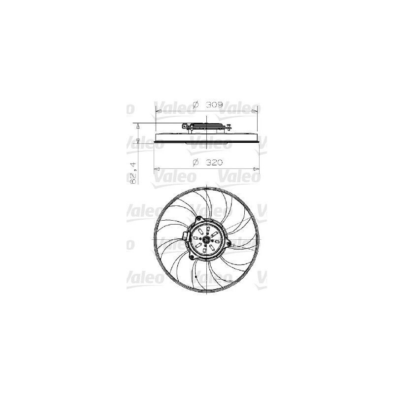Ventilateur (refroidissement moteur) VALEO