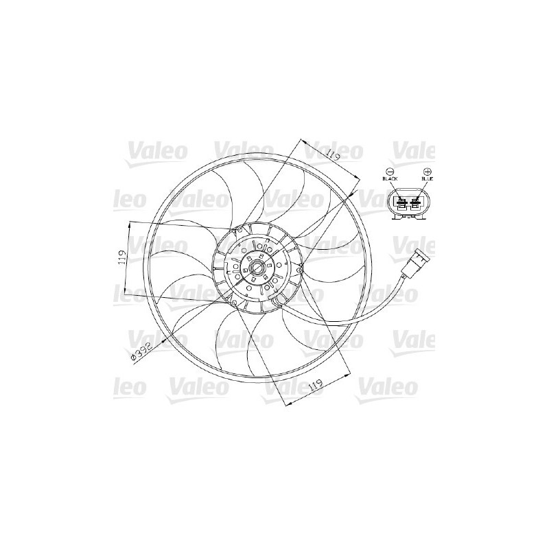 Ventilateur (refroidissement moteur) VALEO